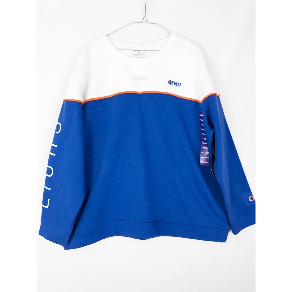 NWT Champions FMU Sweatshirt‎ Mens Color Block 2XL Lions Florida Spell Out